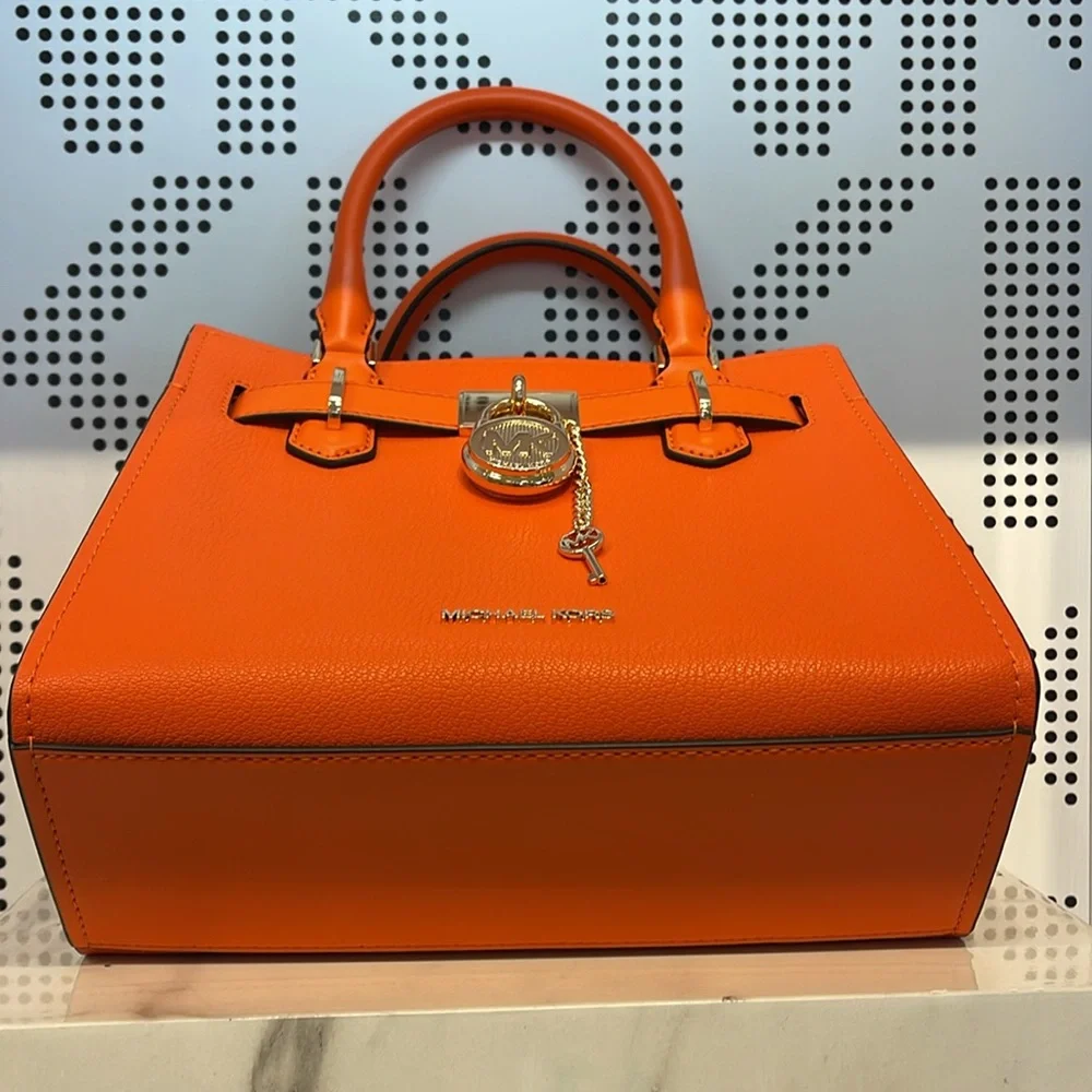 Michael Kors Hamilton Small Satchel Shoulder Crossbody Bag 
Poppy COLOR 
NWT - Picture 6 of 16